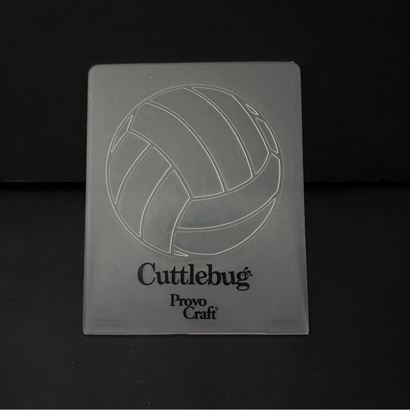 Cuttlebug 3 sport balls embossing folders (basketball baseball volleyball ball) - Picture 3 of 4